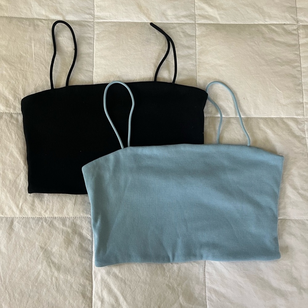 Blue & Black Pack of 2 Tank tops